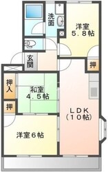 シャインブライトリィ弐番館の物件間取画像